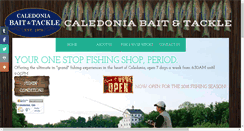 Desktop Screenshot of caledoniabaitandtackle.com